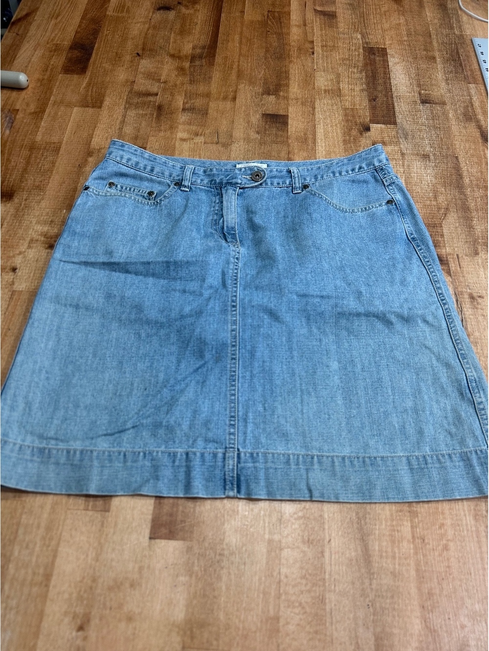 Christopher & Banks Light Blue Denim Skirt Size 12
